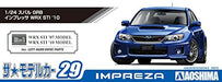 AOSHIMA 1/24 The Model Car No.29 SUBARU GRB IMPRESA WRX STI '10 Model Kit NEW_5