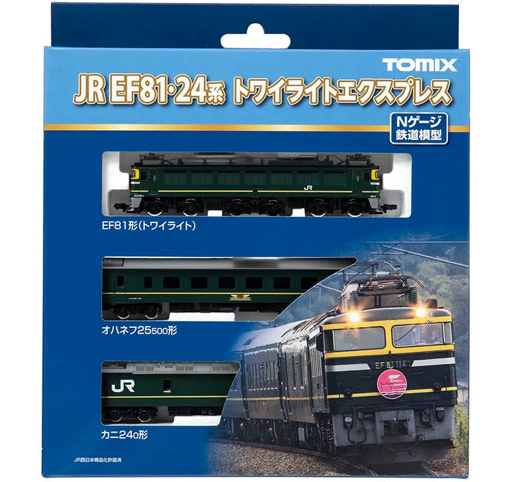 Tomix N gauge 98359 JR EF81 24 Series Twilight Express Basic Set A Model Train_5