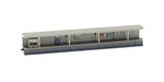 TOMIX N Gauge One-Sided Platform Urban Shop Illuminated Extension 4288 Diorama_1