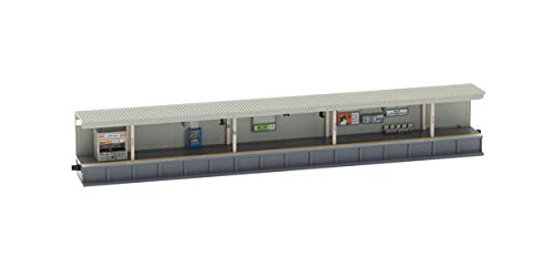 TOMIX N Gauge One-Sided Platform Urban Shop Illuminated Extension 4288 Diorama_1