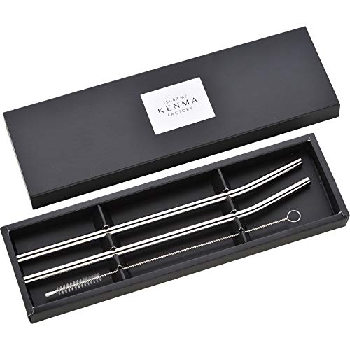 Made in Japan Wahei freiz stainless steel straw Set of 2 pcs with Brush ME-7160_1