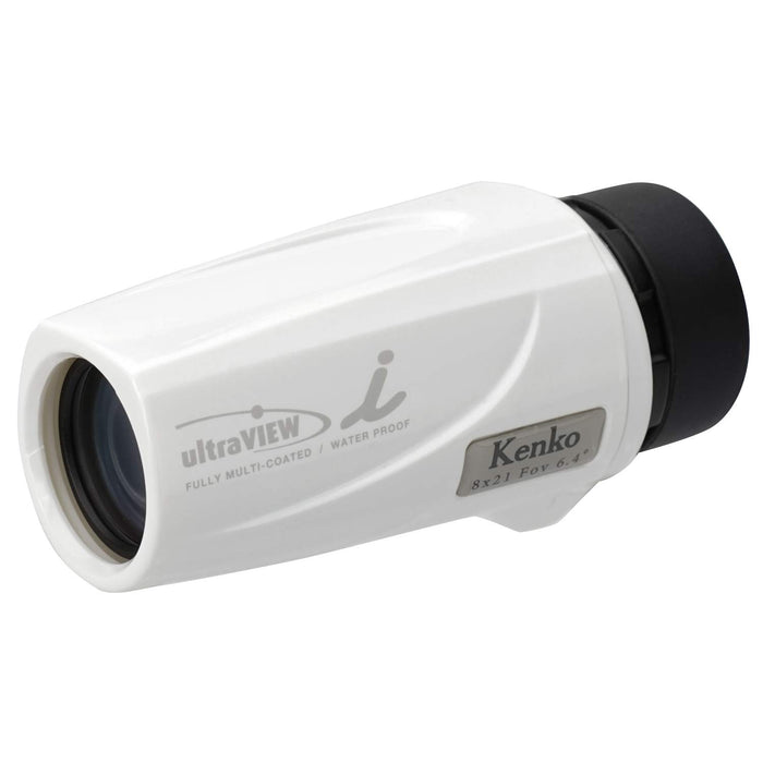 Kenko Monocular Ultra View I 8x 21mm Caliber Waterproof White with Case 230008_1