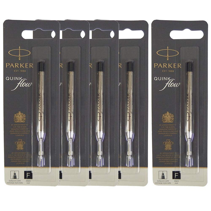 Pen Refill QUINK FLOW Black Fine Point 0.8mm Set of 5 pcs 1950367 S0909400 NEW_1