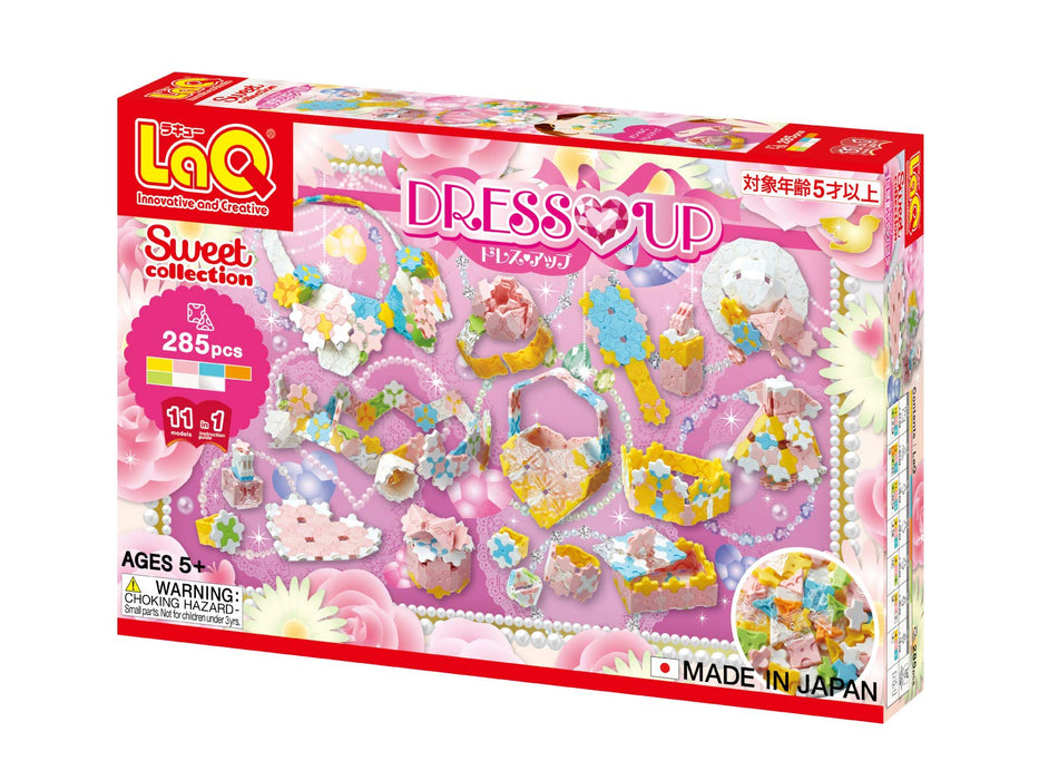Yoshiritsu LaQ Sweet Collection Dress Up 285 pieces Plastic Block Toy ‎L006387_1