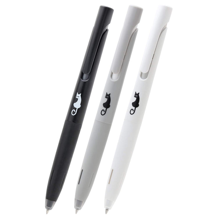 zebra Oil-Based Ballpoint Pen Blen 0.5mm Cat Monotone Axis Set of 3 P-BAS88-3AZ_1