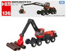 Takara Tomy Long Type Tomica No.136 Komatsu Harvesta 931XC Miniature Car NEW_1