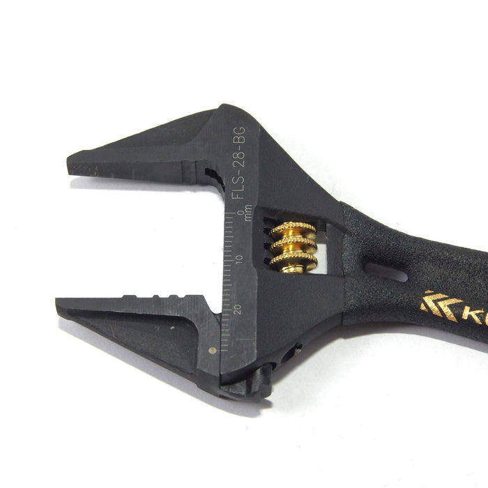 FUJIYA KUROKIN FLS-28-BG LIGHT SHORT ADJUSTABLE WRENCH GRIP TYPE JAW28mm NEW_2