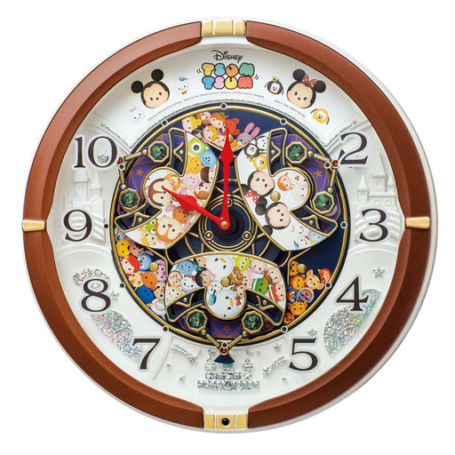 Disney Tsum Tsum Analog Automation Clock FW588B Mickey Minnie SEIKO Clock NEW_2