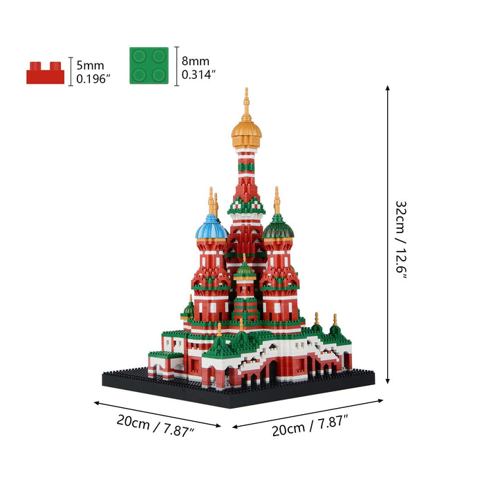 LULUFUN Micro Block Building Blocks Toy Saint Basil's Cathedral ‎TX-709-B NEW_4
