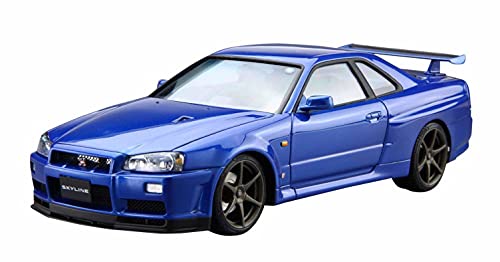 AOSHIMA 1/24 The Model Car No.8 NISSAN BNR34 Skyline GT-R V-spec II '02 Kit NEW_1