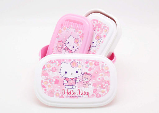 Lunch Food Container Box Hello Kitty Sakura No.3 Seal Case Set of 3 SP-31 NEW_2