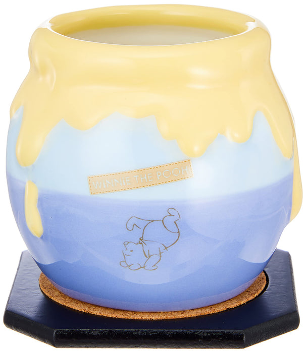 Sun art Disney Winnie the Pooh Honey Pot Tea Cup Blue SAN3256-2 Porcelain NEW_1