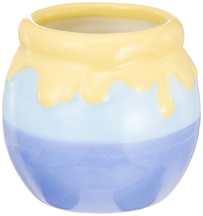 Sun art Disney Winnie the Pooh Honey Pot Tea Cup Blue SAN3256-2 Porcelain NEW_2