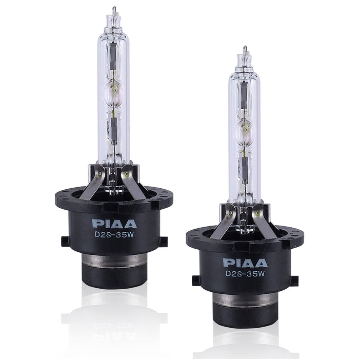 PIAA Headlight HID Bulb 6000K Genuine Replacement 3000Lm D2S Set of 2 X7357 NEW_1