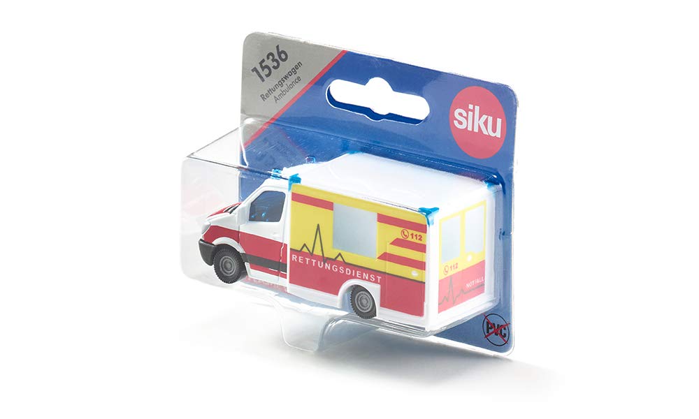 BorneLund SIKU Mercedes-Benz Ambulance Diecast Miniature Car Multi-color SK1536_7