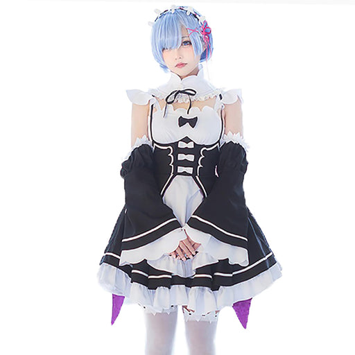 milky time Re: Life in a Different World from Zero Rem Ram Maid Dress M size NEW_1