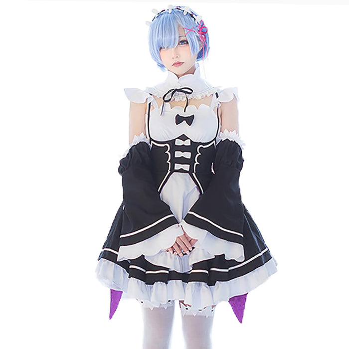 milky time Re: Life in a Different World from Zero Rem Ram Maid Dress M size NEW_1