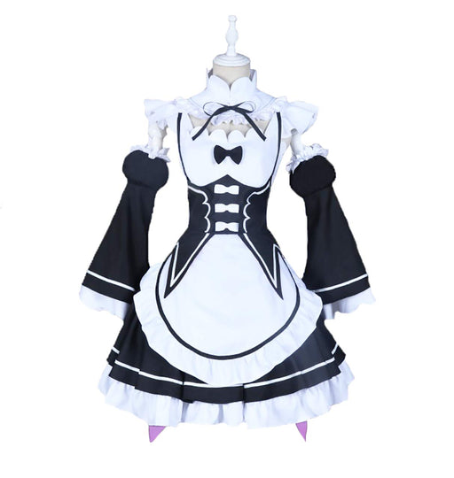 milky time Re: Life in a Different World from Zero Rem Ram Maid Dress M size NEW_2