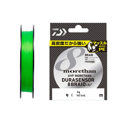 Daiwa UVF Morethan Dura Sensor X8 Si2 1.2-150 PE Braid #1.2 150m 21lb Green NEW_1