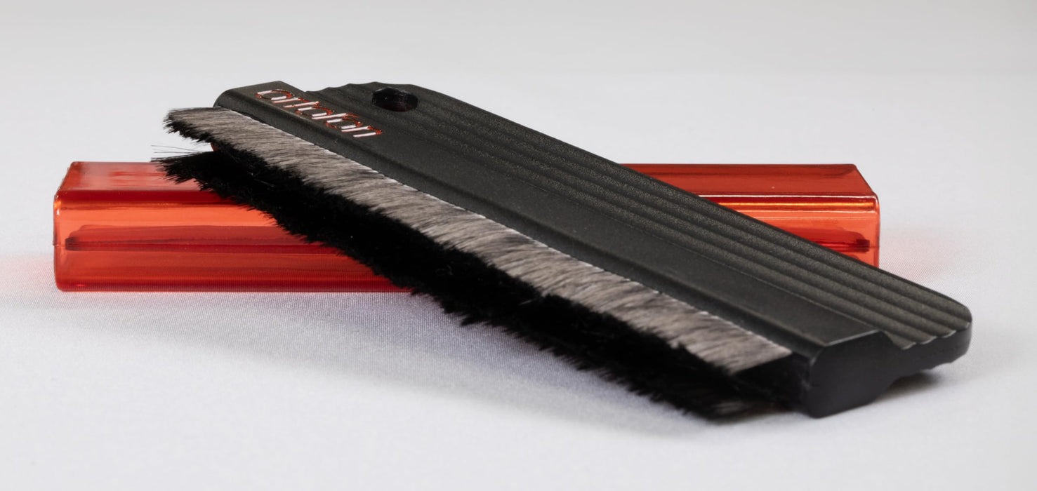 Ortofon Record Cleaning Brush Carbon Fiber Conductivity Plastic Body Slide Cover_7
