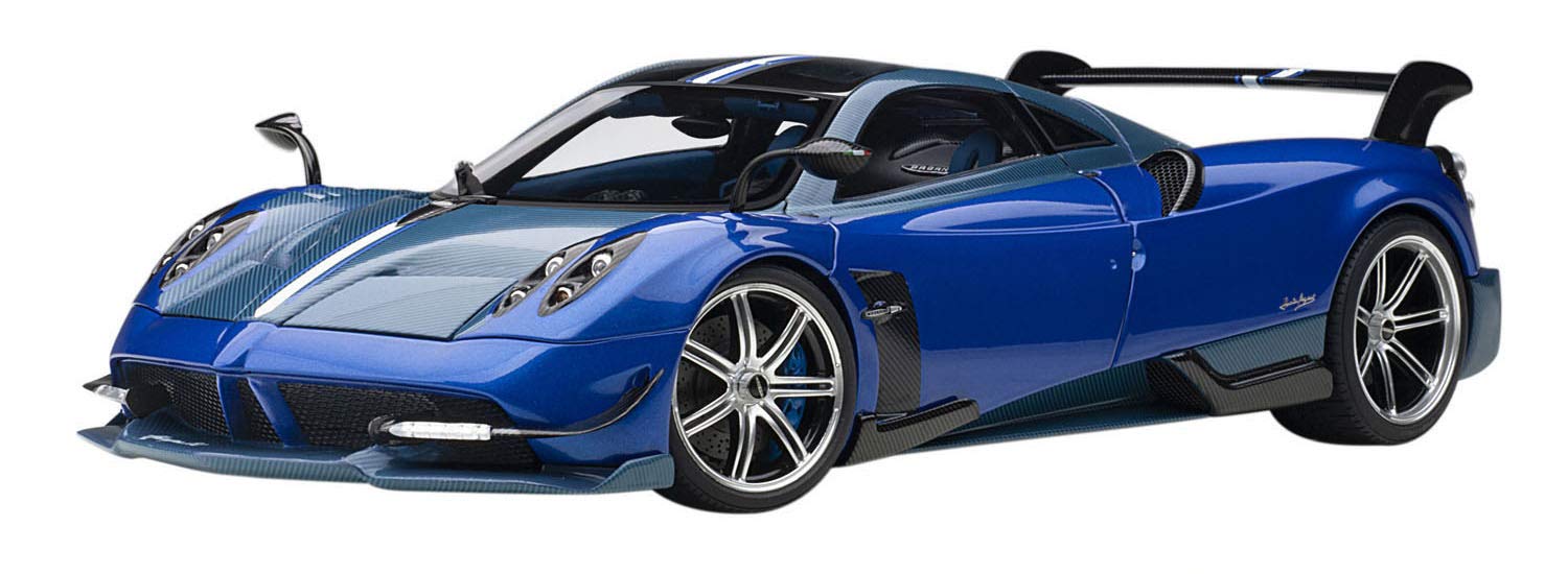 AUTOart 1/18 Pagani Huayra BC Metallic Blue Blue Carbon 78277 Die-cast Model Car_1