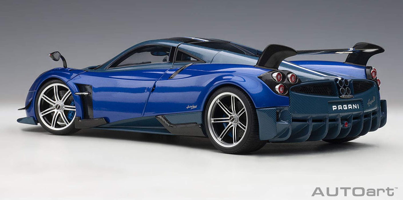 AUTOart 1/18 Pagani Huayra BC Metallic Blue Blue Carbon 78277 Die-cast Model Car_2