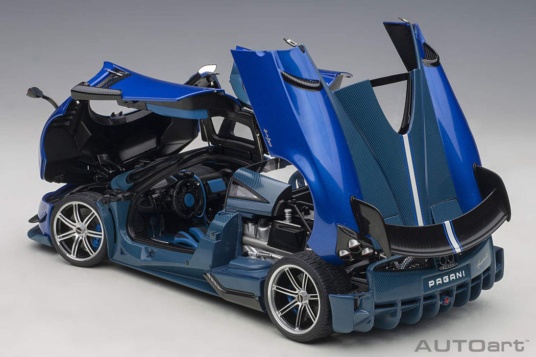 AUTOart 1/18 Pagani Huayra BC Metallic Blue Blue Carbon 78277 Die-cast Model Car_6