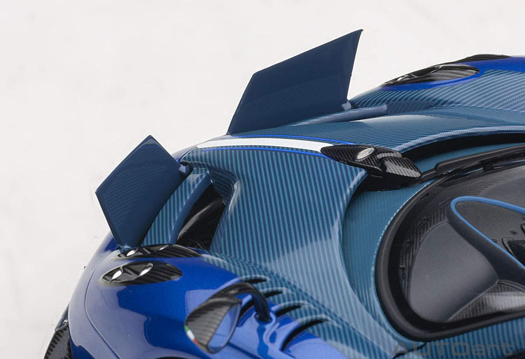 AUTOart 1/18 Pagani Huayra BC Metallic Blue Blue Carbon 78277 Die-cast Model Car_7