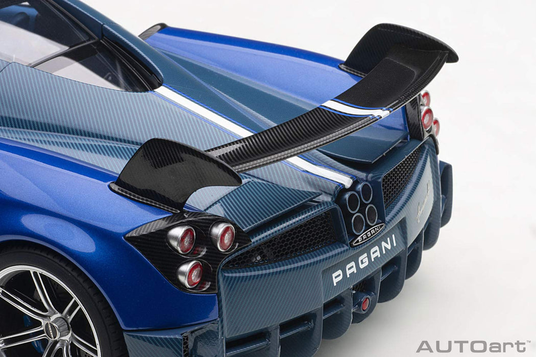 AUTOart 1/18 Pagani Huayra BC Metallic Blue Blue Carbon 78277 Die-cast Model Car_9
