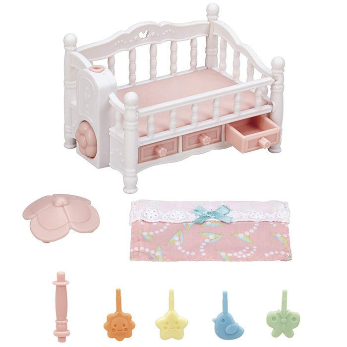 EPOCH Sylvanian Families Kurukuru Merry Crib Furniture KA-218 Up to 3 Babies NEW_3