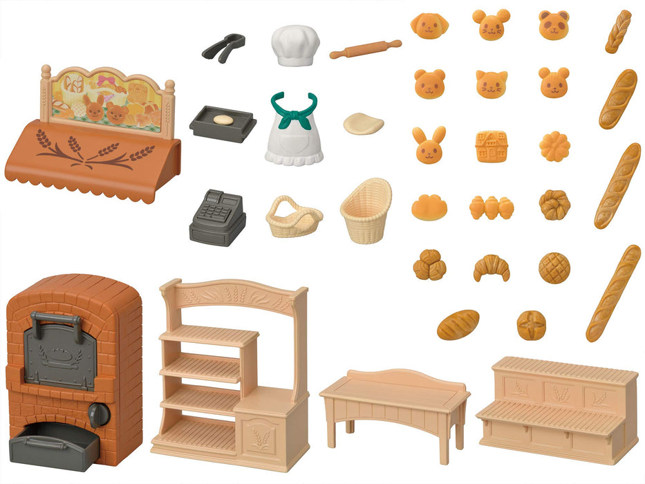 EPOCH Sylvanian Families Baking Oven! Hajimete no Bakery Set MI-88 14339 NEW_3