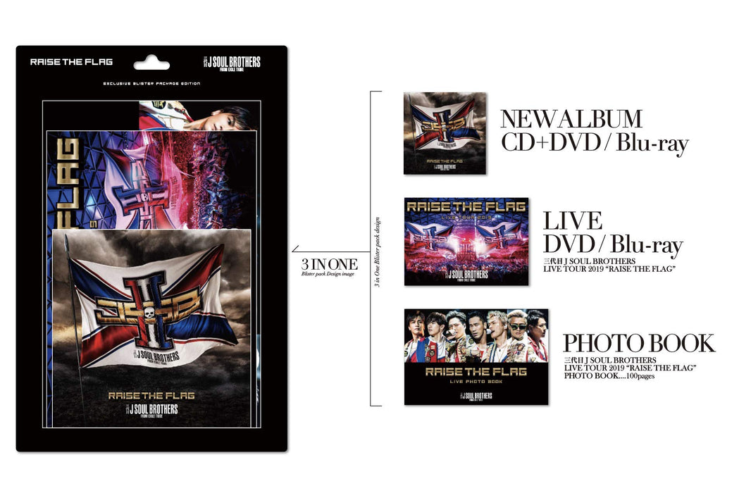 RAISE THE FLAG [CD+3DVD+Photobook] Limited Edition RZCD-77132 J-Pop Live NEW_3