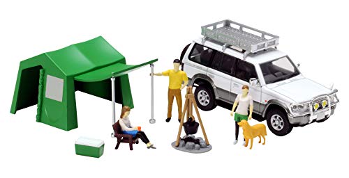 Diocolle 64 Carsnap 01a Camp TLV-NEO MITSUBISHI Pajero Mini Car & Accessory Set_1