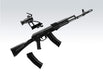 TOMYTEC Little Armory LA060 AK74M Type 1/12 Plastic Model Kit 307501 8cm NEW_2