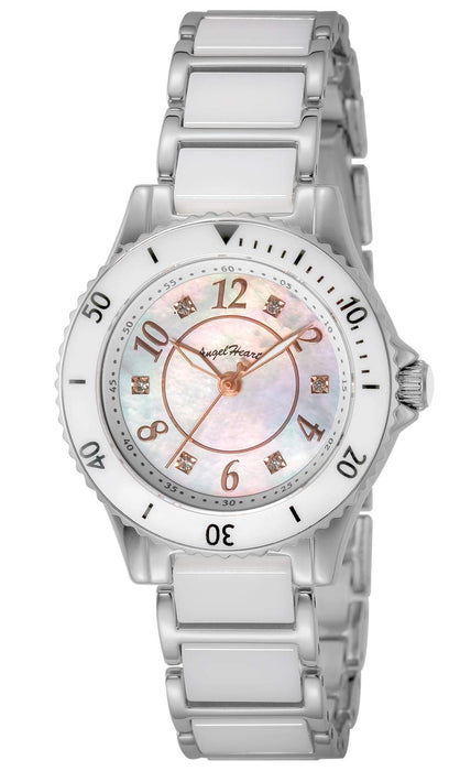 Angel Heart Love Sports WLS29SS Women's Watch White Ceramic Band Solar Battery_1
