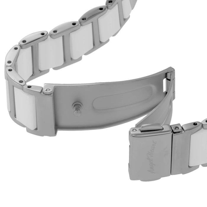 Angel Heart Love Sports WLS29SS Women's Watch White Ceramic Band Solar Battery_7