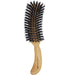 Vess Natural Star natural pig hair Hair Brush S shape NL-1400 Brown Resin Handle_2