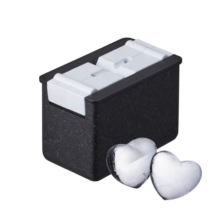 DOSHISHA Ice Maker Beautiful Transparent Ice 2 Heart Shaped DCI-20HT Plastic NEW_1