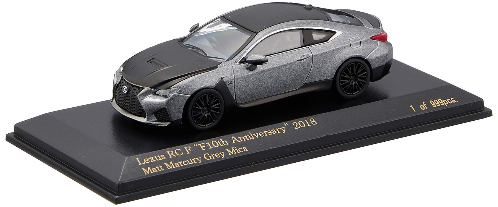 CARNEL 1/64 Lexus RC F F 10th Anniversary 2018 Matt Mercury Gray Mica CN640031_1