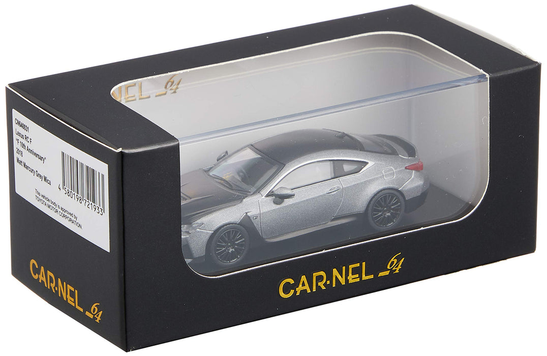 CARNEL 1/64 Lexus RC F F 10th Anniversary 2018 Matt Mercury Gray Mica CN640031_3