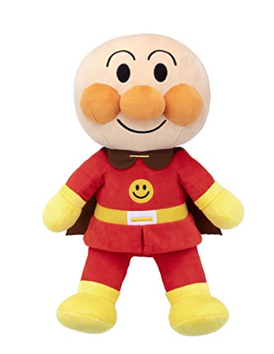 SEGA FAVE Anpanman Fluffy Smile Plush Doll Large Size Anpanman Polyester NEW_1
