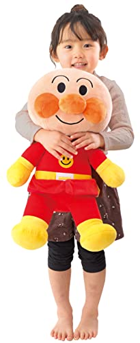 SEGA FAVE Anpanman Fluffy Smile Plush Doll Large Size Anpanman Polyester NEW_2