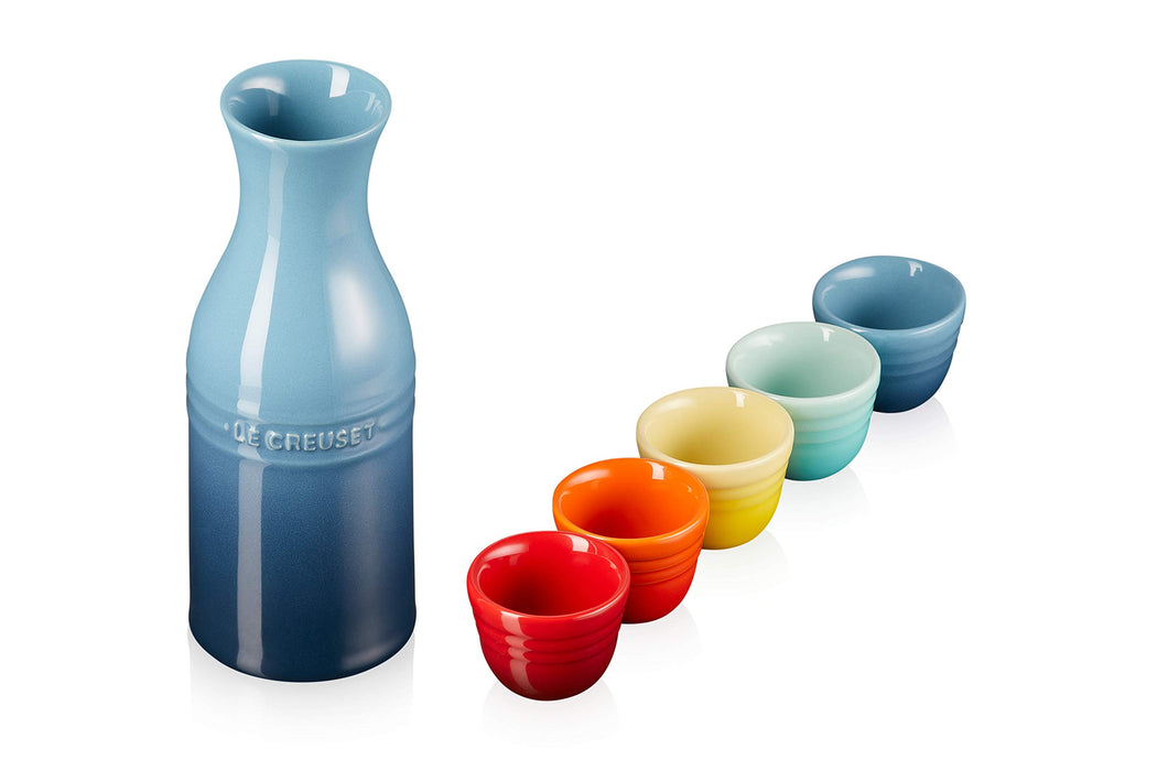 Le Creuset SAKE Ware Set Multi Color Stoneware Liquor Tableware ‎69245007849013_2