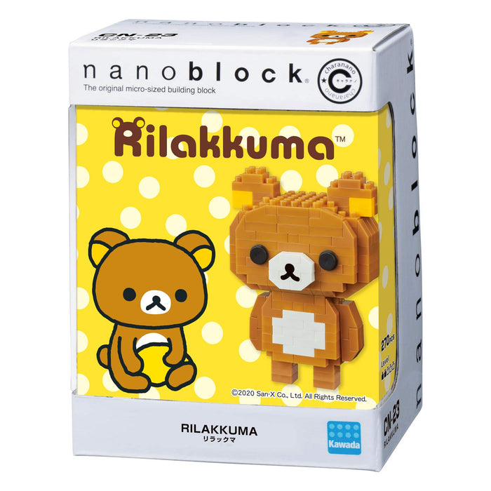Kawada Nanoblock CharaNano Rilakkuma CN-23 270 pieces Character Block Brown NEW_2