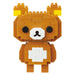 Kawada Nanoblock CharaNano Rilakkuma CN-23 270 pieces Character Block Brown NEW_6