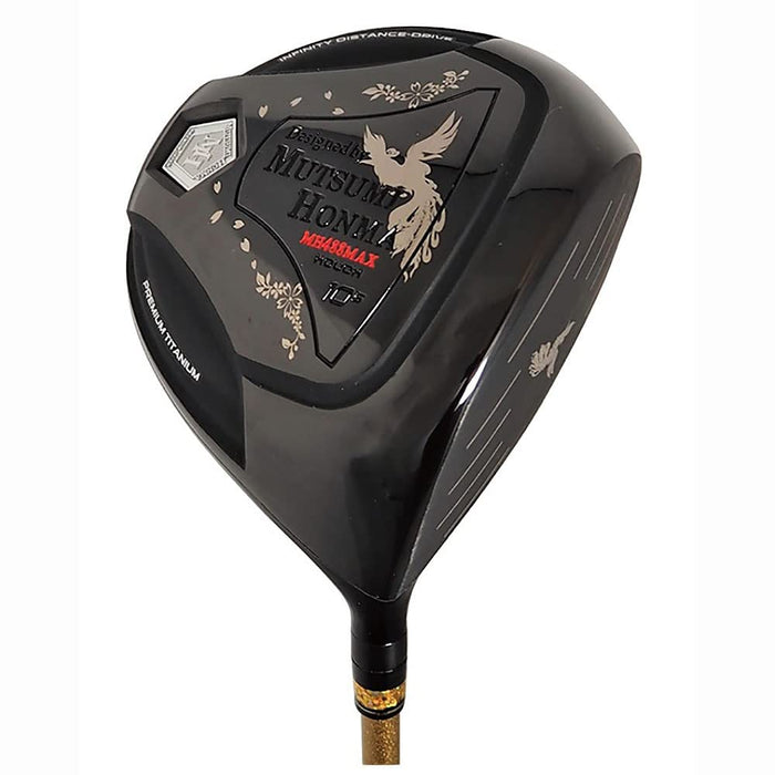 MUTSUMI HONMA Phoenix Titanium Driver Left-handed Flex SR 46.5 Inches Black NEW_1