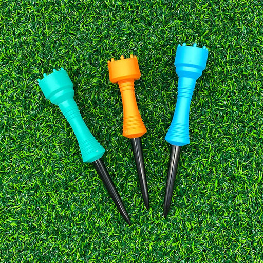 DAIYA GOLF Golf Tee Flick Tee 2 Level Height Adjustment 40, 50mm Set of 3 TE-444_2