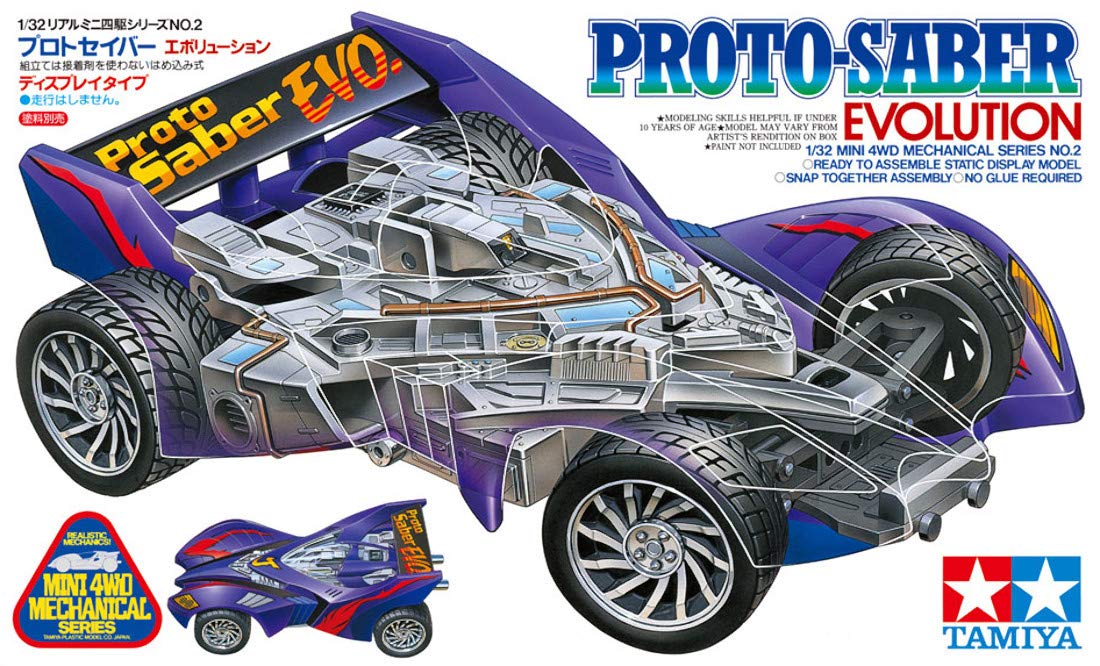 TAMIYA 95568-000 Mini 4WD PROTO-SABER EVOLUTION Model Kit Special Edition NEW_7