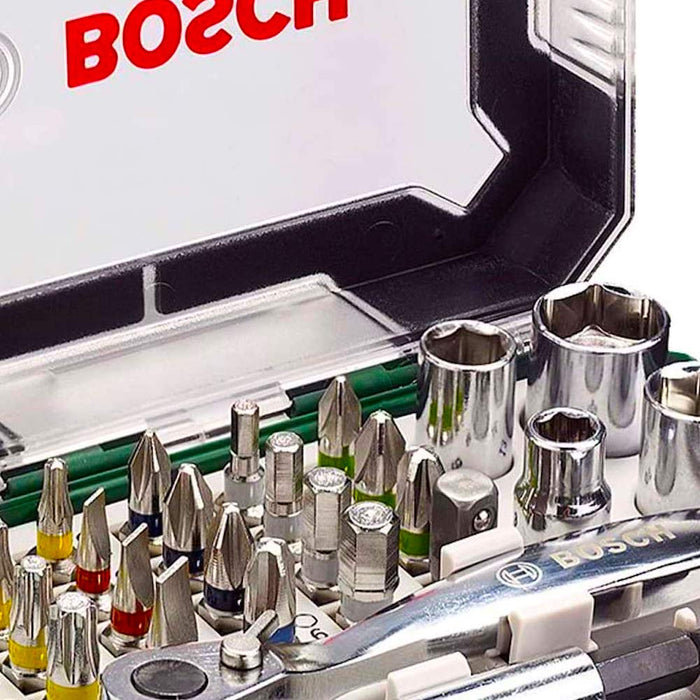 Bosch Mini Ratchet Driver set of 27 pcs Extra Handle Included 2607017392 NEW_4