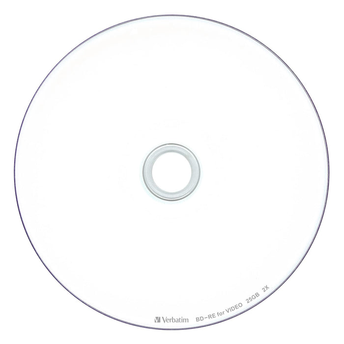 Verbatim Blu-ray BD-RE 25GB Repeated recording White printable VBE130NP53SV4 NEW_2
